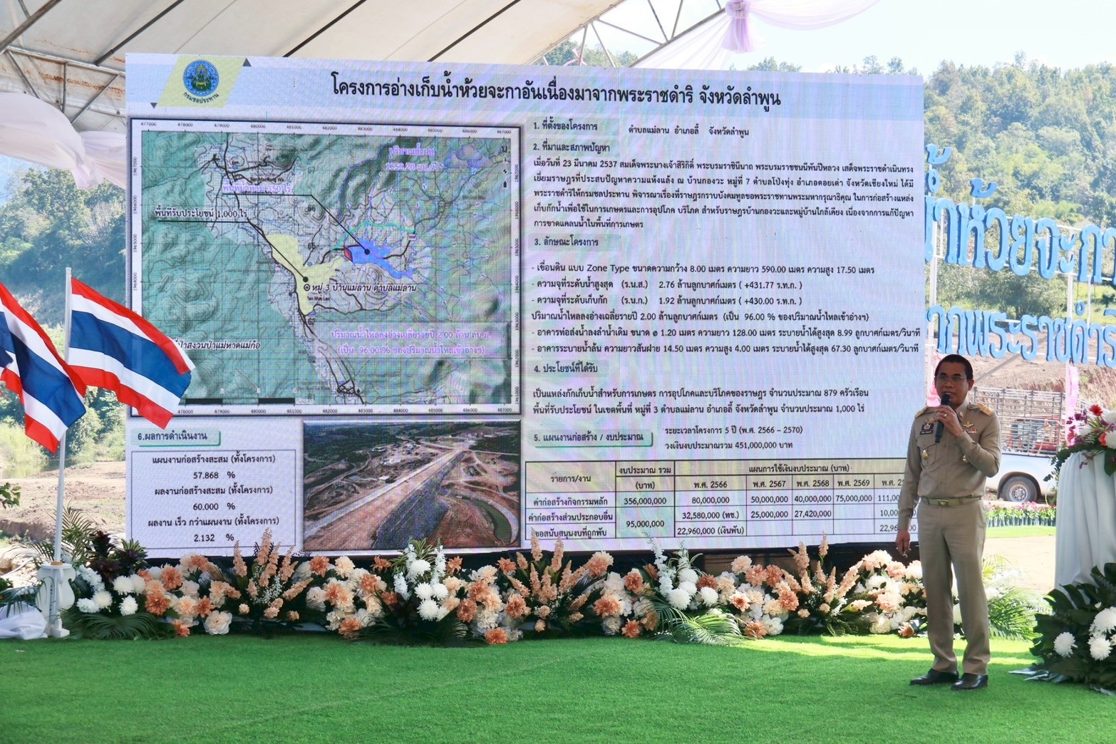 title - องคมนตรี ลงพื้นที่ติดตามและขับเคลื่อนโครงการอ่างเก็บน้ำห้วยจะกาอันเนื่องมาจากพระราชดำริ ตำบลแม่ลาน อำเภอลี้ จังหวัดลำพูน